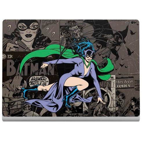 DC Comics Catwoman Vintage Action Pose Pattern Surface Book 2 15in Skin